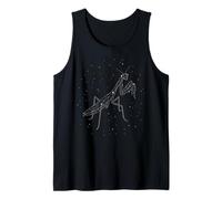 Praying Mantis Insect Constellation Animal Line Art Geometri Tank Top