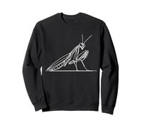 Praying Mantis Line Art Insect Illustration Sweatshirt