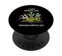 Praying Mantis Lover Kids Insects Boys Praying Mantis PopSockets Adhesive PopGrip