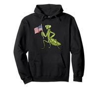 Praying Mantis Lover USA Flag 4th Of July Insect Mantis Pullover Hoodie