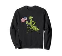 Praying Mantis Lover USA Flag 4th Of July Insect Mantis Sweatshirt