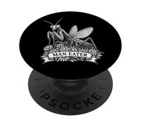 Praying Mantis Man Eater Funny Sarcastic Humor Vintage PopSockets Adhesive PopGrip