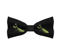 Praying Mantis Mens Classic Bow Ties Adjustable Length Printed Design Bowtie for Birthdays Valentine's Day Gifts