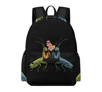Praying Mantis Mini Backpack Laptop Bag Travel Daypack | Lightweight,Multi Compartment,Durable,Backbag for Travel Camping Work