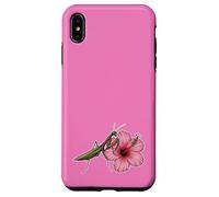 Praying Mantis on Hibiscus Flower Design Case for iPhone XS Max