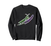 Praying Mantis on Lavender Flower Design Sweatshirt