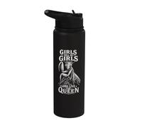 Praying Mantis Queen Girls Women Empowerment Stainless Steel Insulated Water Bottle