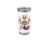 Praying Mantis Skull Skeleton Horror Art Stainless Steel Insulated Tumbler