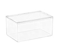 Praying Mantis Terrarium - Clear Acrylic Cage Office Habitat for Small Animals | Ventilated Enclosure for Spiders and Reptiles with Leakproof Structure, Secure Housing