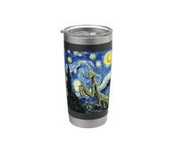 Praying Mantis Van Gogh Starry Night Art Stainless Steel Insulated Tumbler