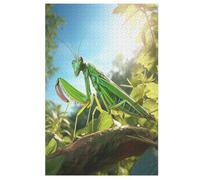 Praying Mantis Wooden Jigsaw Puzzles, 1000 Piece Puzzle Board Game, Best Gift for Adults And Kids, Family Game, （78×53cm）