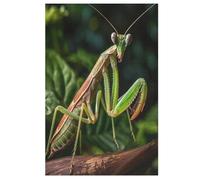Praying Mantis Wooden Jigsaw Puzzles for Adults Hard Poster Puzzle 1000 Piece Precise Interlocking Educational Game Toys 78×53cm