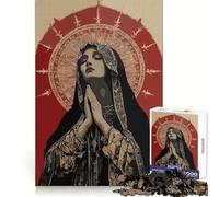 Praying Mary with Halo for Adults 1000 Piece Jigsaw Puzzle Pure Logic Toy Peaceful Time Sharp Cut Heartfelt Gift (50x75cm)