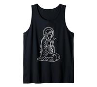 Praying Our Lady Line Art Tank Top