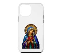 Praying Virgin Mary Stained Glass Catholic Devotion Icon Case for iPhone 12 mini