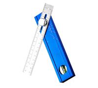 Prazisure Digital Protractor - 12.6 Inch Marking Ruler | Try Square, Rotating Protractor Ruler - High Precision Scriber Tool for Woodworking, Furniture Construction and DIY Projects at Home