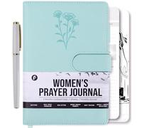 Prazoli Leather Christian Prayer Journal for Women - All Year Bible Journal Daily Gratitude Scripture Notebook | Devotionals for Women & Bible Notebook Journaling | Inspirational Religious Gifts
