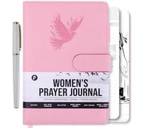 Prazoli Prayer Journal for Women - Daily Devotional Journaling Book for Woman, Religious Baptism & Christian Gifts & Bible Study Supplies for Church Note Taking, Devotional Notebook Accessories