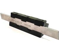 PRAZTECH® Adjustable Center Height Parting Cut Off Tool Holder for Metal Lathe Machines | 100% HSS Blade Included | Effective Perfromance (Shank 10mm + Blade 1/2" Wide)