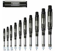 Praztech H1 - H10 Adjustable Hand Reamer Set 10 Pieces Set Capacity 3/8" to 15/16" (9.52mm - 23.8mm) Reaming Hand Tools