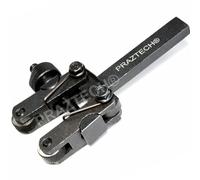 PRAZTECH® Knurling Tool 3-25 mm Capacity Spring Loaded Action Clamp | 5/8'' (16mm) Square Shank for Small & Medium Sized Lathe | Diamond Pattern DIY Lathe Accessories