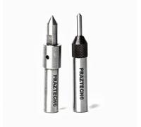 PRAZTECH® Set of 2 Spring Center Tap Guide Tool to Align Tap for Threading Lathe Mill Jig Bore | Precise | Hardened Alloy Steel Made | Tapping Application Made Easy