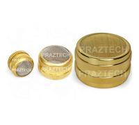 PRAZTECH® Ultrasonic Cleaning Brass Basket Compact with Stainless Steel Mesh Holder for Jewelry, Watch Parts & Precision Small Components (Pack of 3 : Small, Medium and Large)