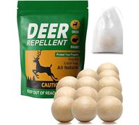 PRBSOQ Deer Repellent for Plants, Rabbit Repellent Outdoor, Deer and Rabbit Repellent for Plants, Garden, Trees, Safe for People, Pets and Plants, Lasts Up to 60 Days - 12 Packs