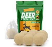 PRBSOQ Deer Repellent for Plants, Rabbit Repellent Outdoor, Deer and Rabbit Repeller for Plants, Garden, Trees 8-Balls