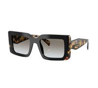 Prada PR D01S 0CD80L Woman Sunglasses Acetate Black Grey Squared Normal Nuanced