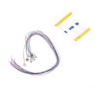 Pre-assembled LED Street Lamps 10 Pack for HO OO Scale Model Railway Environments with 0.28mm Thin Wires