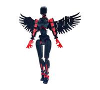 Pre-Assembly 3D Printed 5.54'' Stick 13 Action Figure, Multi-Jointed Tian13, Articulated T13 Desktop Decoration,12 in 1 d13 Accessories Best Birthday Festival Gift