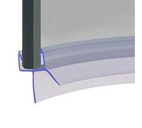 Pre Curved Shower Screen Door Seal | Fits 4, 5 or 6mm Glass | Seals Gaps of Up to 23mm | 850mm Long | SEAL018 (85cm Length)
