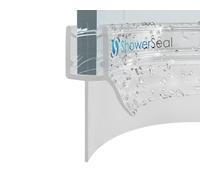Pre Curved Shower Seal for 4-8mm Glass Available in 3 fin Depths (7-8mm Glass (17mm fin))
