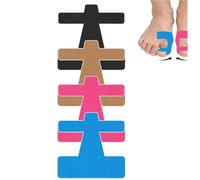 Pre-Cut Corrector Kinesiology Tape, Relief Toe Correction Wrap, Big Toe Ankle Tape Support and Pain Relief, Breathable Hypoallergenic Latex-Free Tape, Bunion Corrector & Relief for Women Men (60pcs)