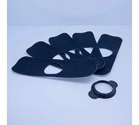 Pre Cut Freestyle Libre Sensor Patches X5 Reusable Cover or Refill Many Colours (x5 Patches with Cover, Black)