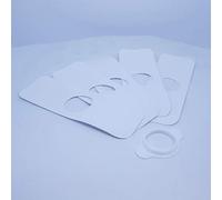 Pre Cut Freestyle Libre Sensor Patches X5 Reusable Cover or Refill Many Colours (x5 Patches with Cover, White)