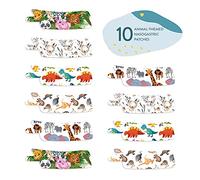 Pre Cut Oxygen Tubing Nasogastric Owl Fox Tape 10pcs Left Side