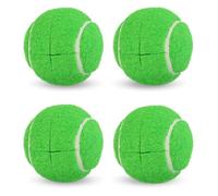 Pre-Cut Tennis Balls for Walkers, 4 Pack Heavy-Duty Walker Glide Balls with Felt Pads for Floor Protection & Furniture Legs