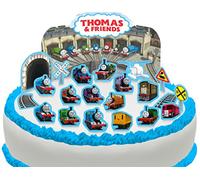 PRE-CUT Thomas the Tank Engine & Friends Edible Cake Scene - 22 pieces