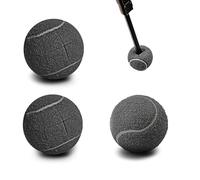 Pre Cut Walker Tennis Balls for Furniture Legs and Floor Protection, Heavy Duty Long Lasting Felt Pad Glide Coverings, Walkers Legs Universal Precut Glide Balls, Gifts for Elderly Seniors Black