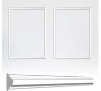 Pre-Cut Wall Shape Set, 40 x 50 cm, Self-Adhesive Stucco Moulding Walls, Wall Cladding Inside, Ready to Assemble, Peel and Stick cPrefabricated Wainscoting Panels for Living Room, Bedroom, 2Se