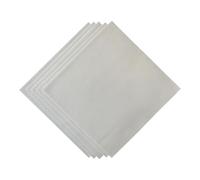 Pre-cuts 18 Count White Plastic Aida Mesh Canvas Sheets, 11.8x11.8 inches, Set of 5pieces