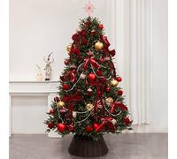 Pre-decorated Artificial Christmas Tree, Realistic Green Christmas Tree, Foldable, For Holiday Decorations, Bedrooms, Porches, Offices, Schools, Reusable(2.4m/8ft)