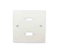 Pre Drilled Mounting Wall Faceplate for HDMI & VGA Panel Stubs White