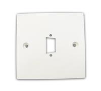 Pre Drilled Mounting Wall Faceplate for SVGA Panel Mount Stub White