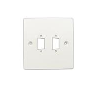 Pre Drilled Mounting Wall Faceplate for TWIN SVGA Panel Mount Stubs