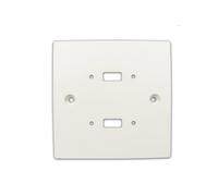 kenable Pre Drilled Mounting Wall Faceplate for Twin USB Panel Stub White [2 x USB]