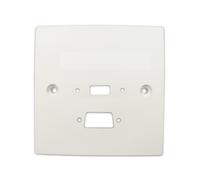 Pre Drilled Mounting Wall Faceplate for USB & SVGA Panel Stub White