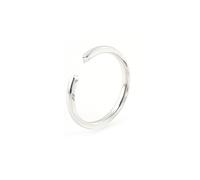 Pre Engagement Ring, Womens Rings Fashion Simple Polished Open Ring 14K White Gold Size V 1/2